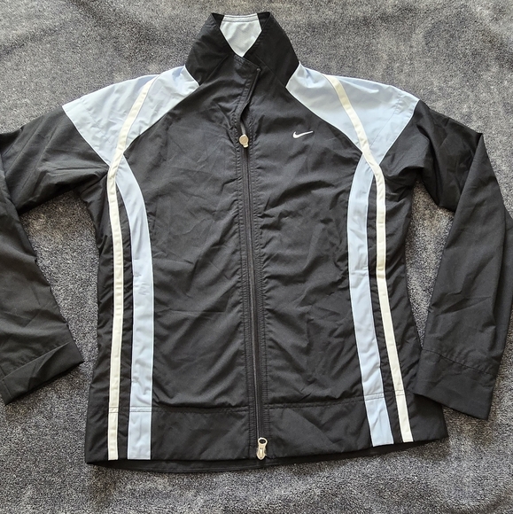 Nike Women's Black and Gray Jacket - Picture 1 of 7